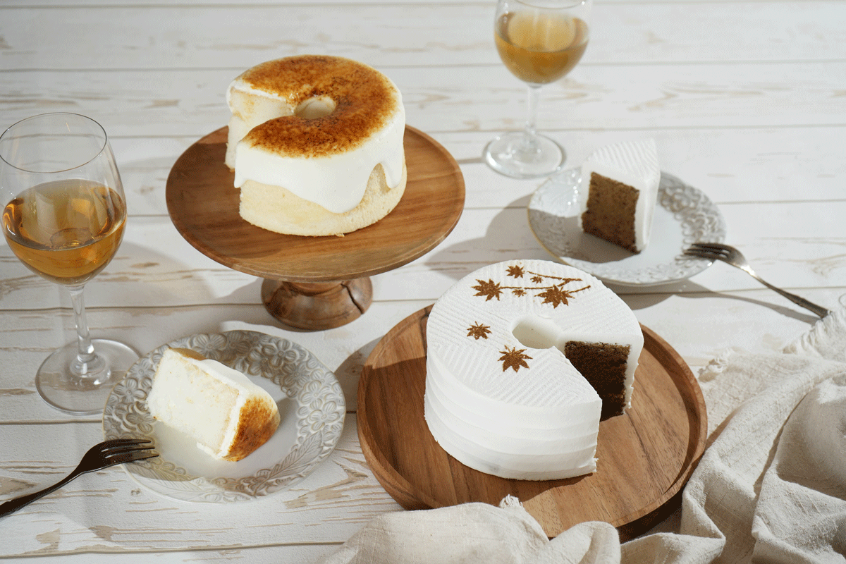 紅茶シフォンケーキ・ブリュレシフォンケーキ