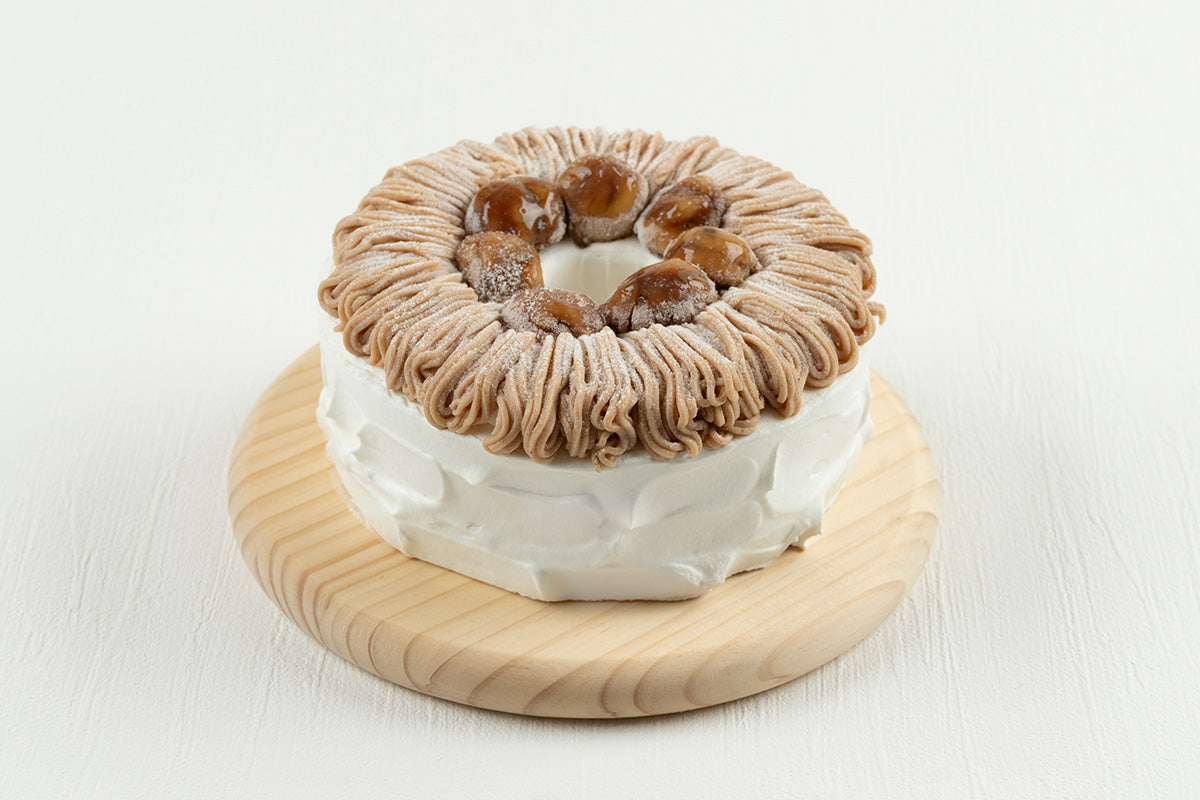 ほうじ茶モンブランシフォンケーキ