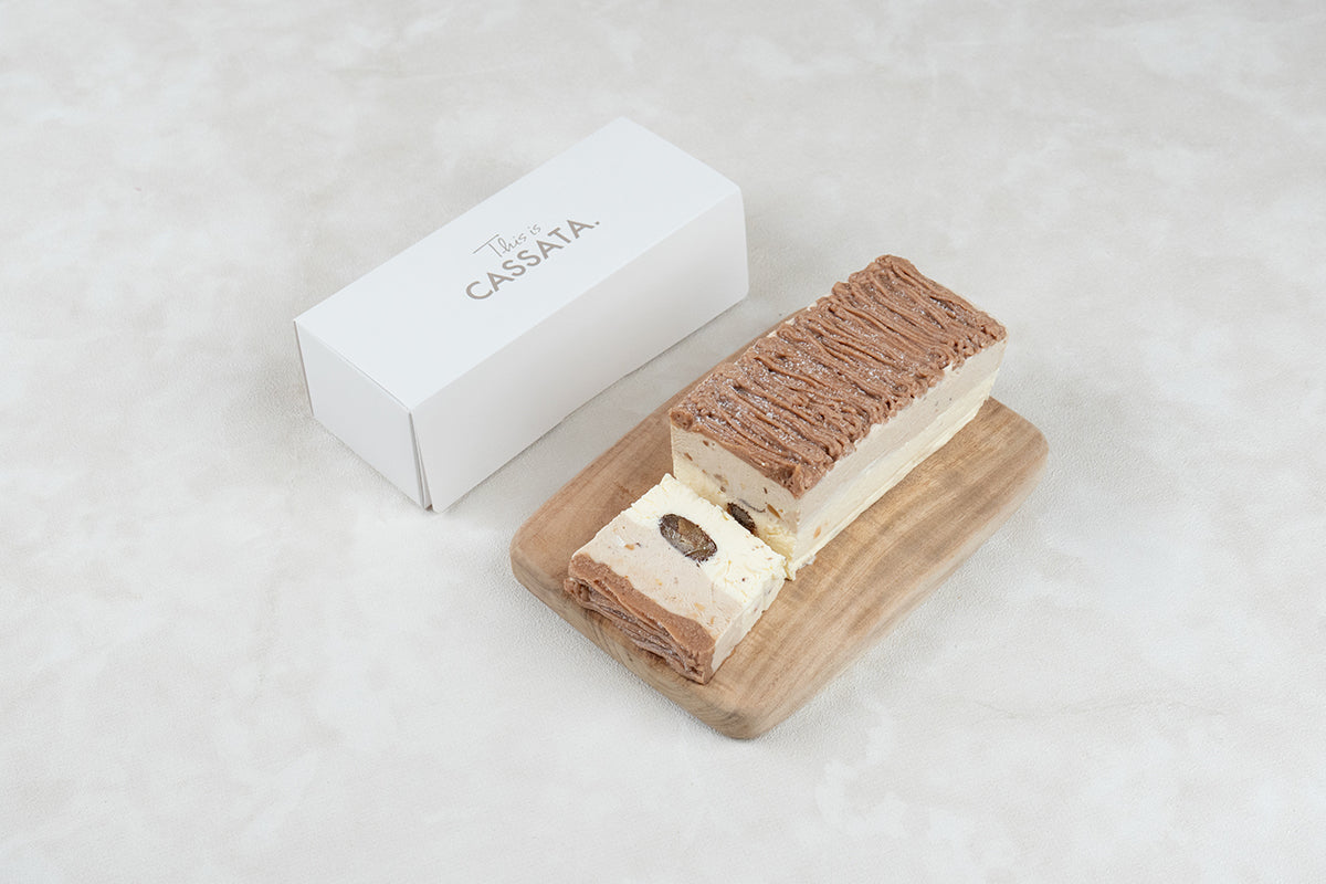 季節限定モンブランカッサータ 栗を贅沢に使用したアイスチーズケーキ