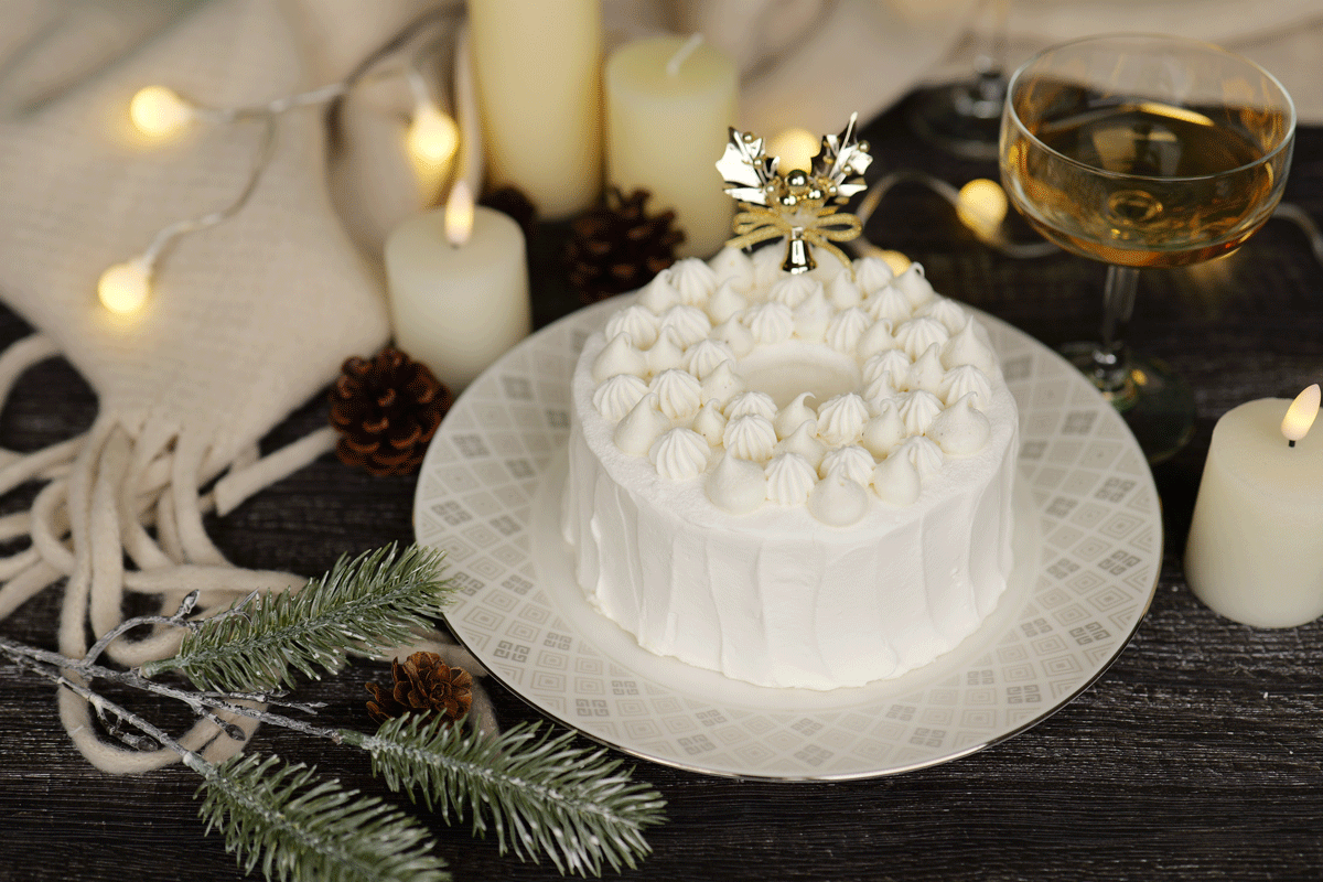 クリスマスシフォンケーキ「CHIFFON de Noel White」