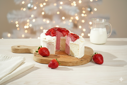 これが本当の初共演！2つのブランドの「最高」を重ねたクリスマス限定シフォンケーキ。