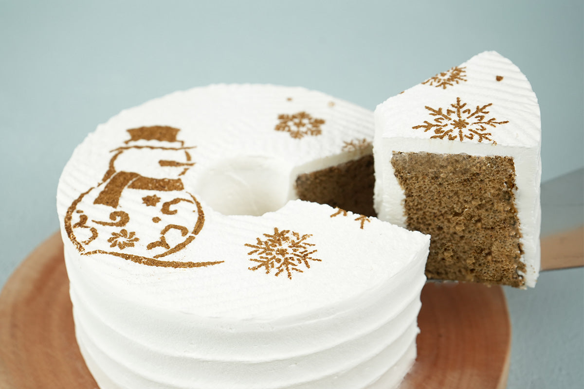 紅茶シフォンケーキ　クリスマスケーキ