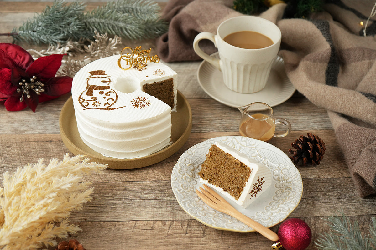 紅茶シフォンケーキ　クリスマスケーキ